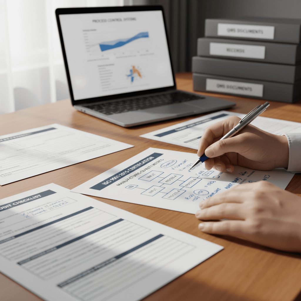 ISO 9001 and ISO 13485 compliance documentation